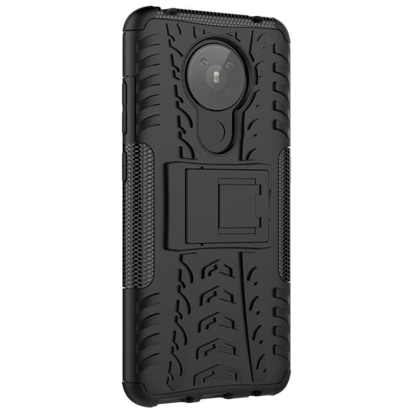 Nokia 5.3 - Ultimata Stöttåliga Skalet med Stöd - Svart