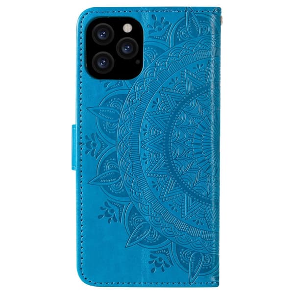 iPhone 12 / 12 Pro - Mandala Fodral - Blå