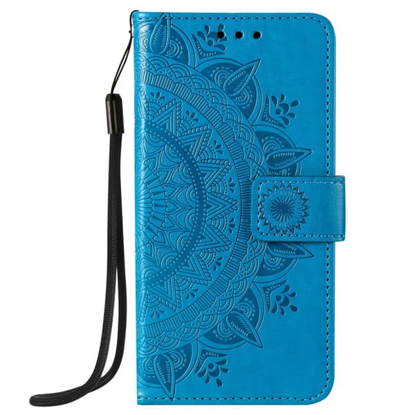 iPhone 12 / 12 Pro - Mandala Fodral - Blå