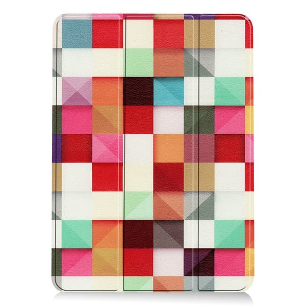 iPad Air 2025-2020 Fodral Tri-Fold Färgade Fyrkanter