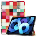 Miniatyrbild 1 av 5: iPad Air 2025-2020 Fodral Tri-Fold Färgade Fyrkanter