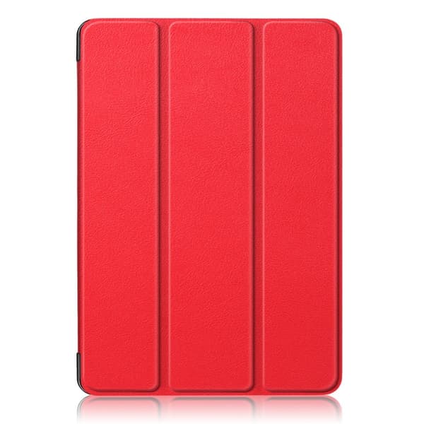 iPad Air 2025-2020 Fodral Tri-Fold Litchi Röd
