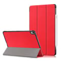 Miniatyrbild 1 av 5: iPad Air 2025-2020 Fodral Tri-Fold Litchi Röd