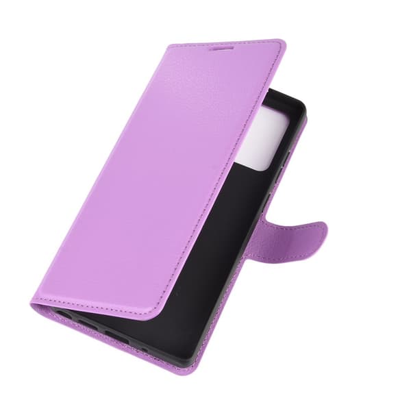 Samsung Galaxy Note 20 - Litchi Plånboksfodral - Lila