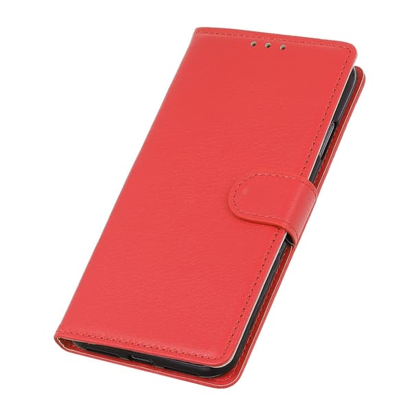 OnePlus 8T / 8T+ - Litchi Textur Fodral - Röd