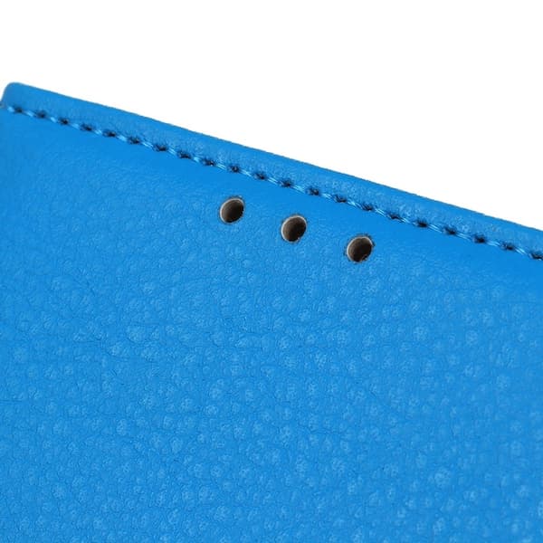 OnePlus 8T / 8T+ - Litchi Textur Fodral - Blå