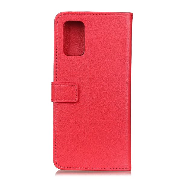 Xiaomi Mi 10T / 10T Pro - Litchi Läder Fodral - Röd