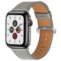 Miniatyrbild 1 av 5: Äkta Läder Armband Apple Watch 41/40/38 mm - Grå