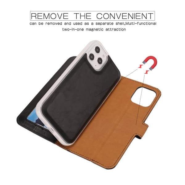 iPhone 12 Pro Max - Magnet 2in1 Skal/Fodral - Svart