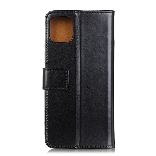 iPhone 12 Pro Max - Vintage Läder Fodral - Svart