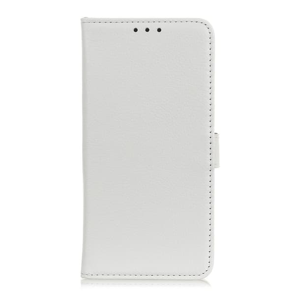 OnePlus 8T / 8T+ - Litchi Läder Fodral - Vit