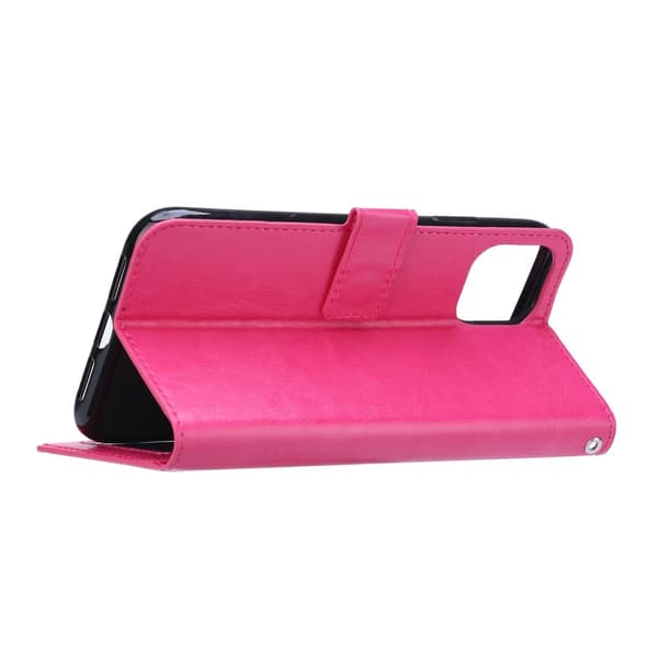 iPhone 12 Pro Max - Crazy Horse Fodral - Rosa