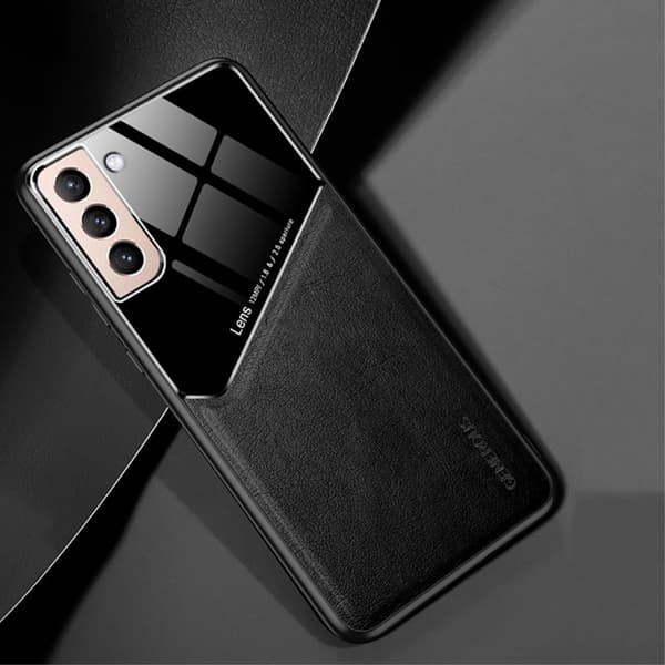 Samsung Galaxy S21 Plus - Hybrid Skal Med Inbyggd Magnetplatta - Svart