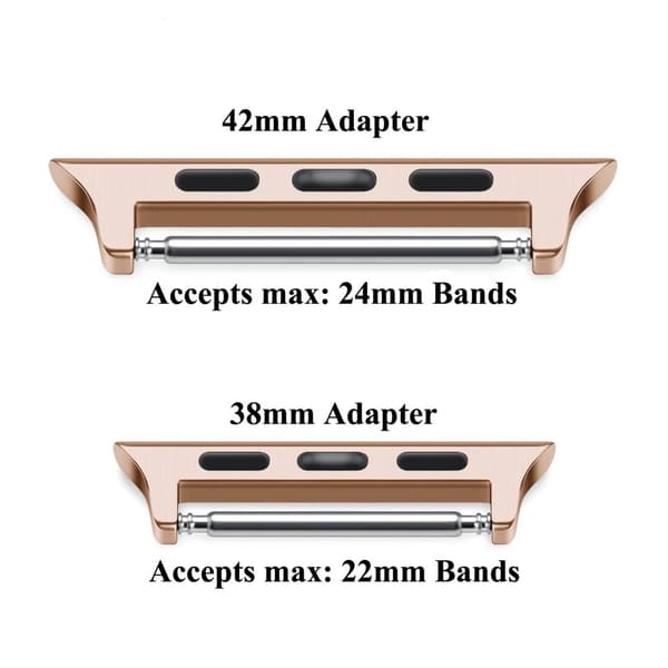 Spring Bar Fästen till Apple Watch 42/44/45/49 mm Roséguld