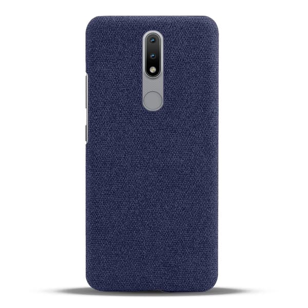 Nokia 2.4 - Tygbelagt Textur Skal - Blå