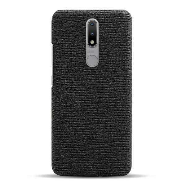 Nokia 2.4 - Tygbelagt Textur Skal - Svart