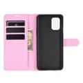 Miniatyrbild 3 av 5: OnePlus 8T / 8T+  - Litchi Läder Fodral - Ljus Rosa