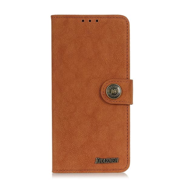 Xiaomi Mi 10T / 10T Pro - KHAZNEH Retro Split Läder Fodral - Brun