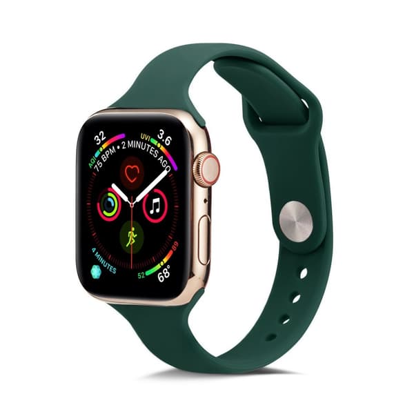 Silikon Armband Apple Watch 41/40/38 mm - Mörk Grön