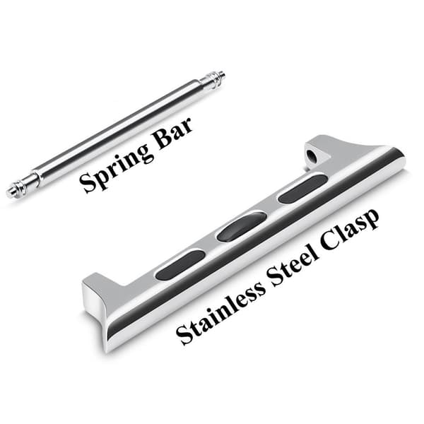 Spring Bar Fästen till Apple Watch 41/40/38 mm - Silver