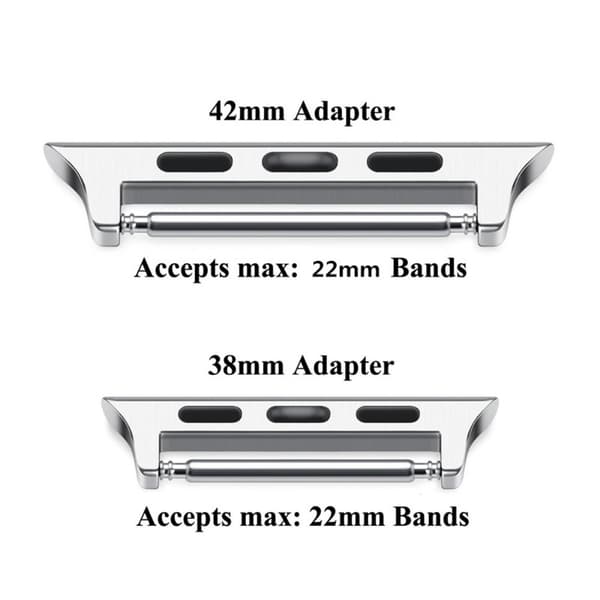 Spring Bar Fästen till Apple Watch 41/40/38 mm - Silver