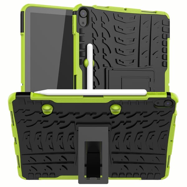 iPad Air 2025-2020 Skal Rugged Kickstand Armor Grön