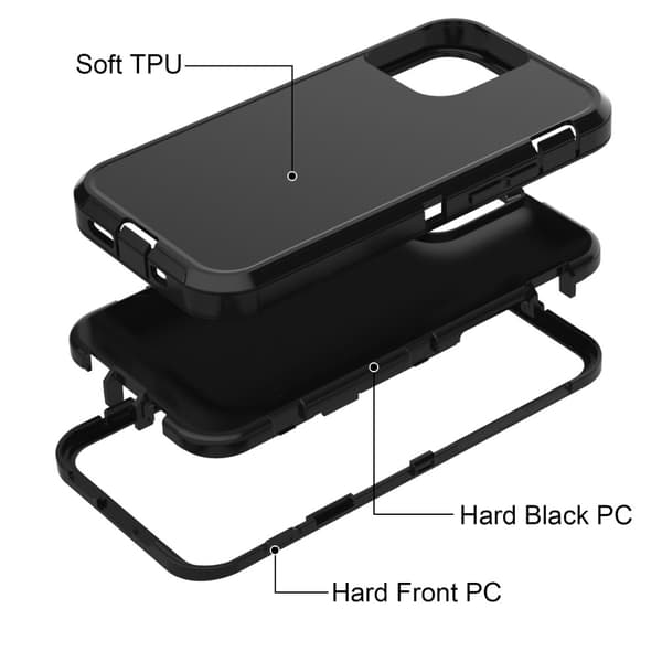 iPhone 12 / 12 Pro - Shockproof Xtreme Skal - Svart