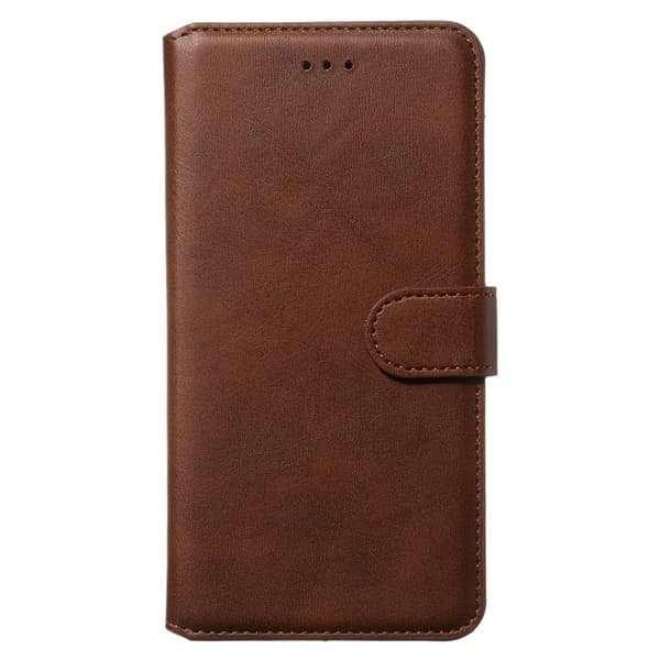 iPhone X/Xs - Solid Läder Fodral - Brun