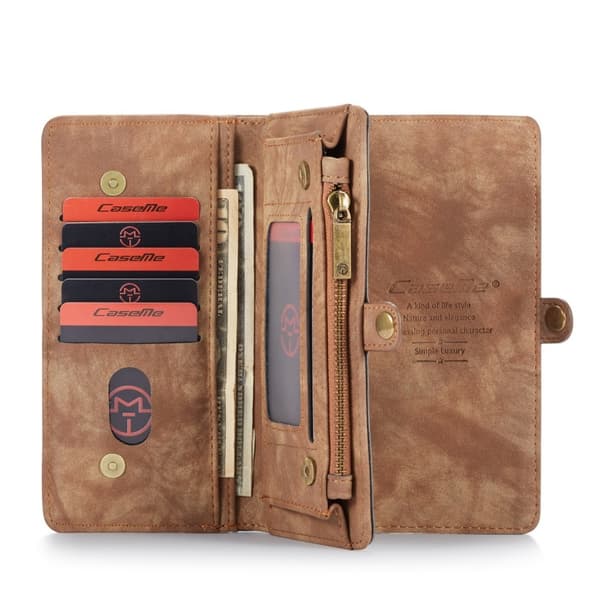 iPhone 11 Pro Max - CASEME 2-i-1 Multifunktionellt Fodral - Brun