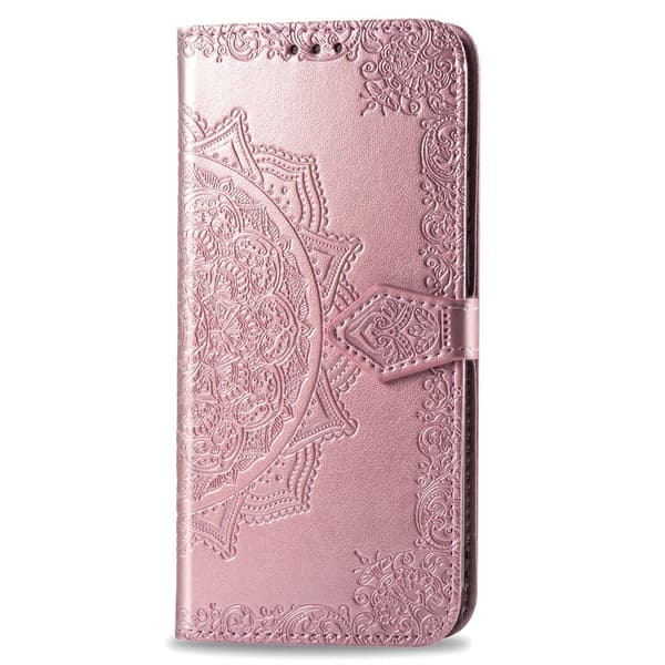 iPhone 11 Pro Max - Mandala Läder Fodral - Roségul