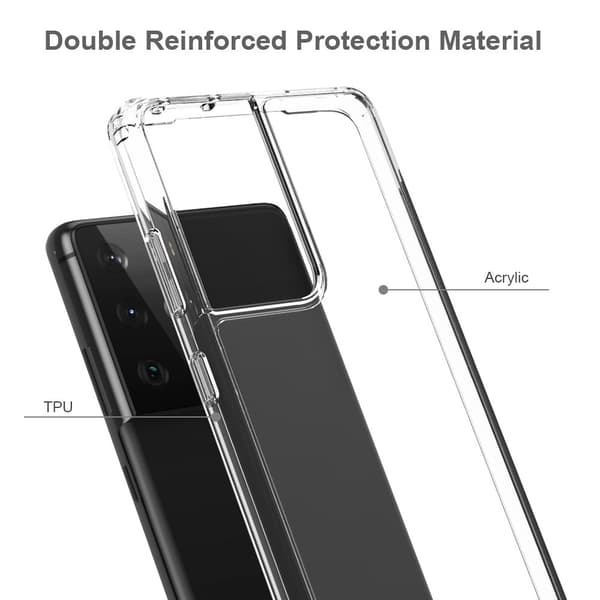 Samsung Galaxy S21 Ultra - TPU/Akryl Hybrid Crystal Skal