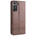 Miniatyrbild 5 av 10: Samsung Galaxy S21 - AZNS Flip Fodral - Brun