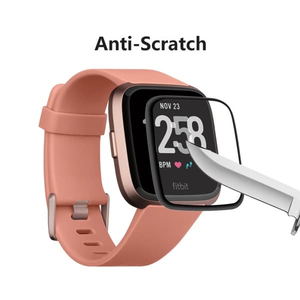 HAT PRINCE Heltäckande Skärmskydd Till Fitbit Versa 3/Fitbit Sense
