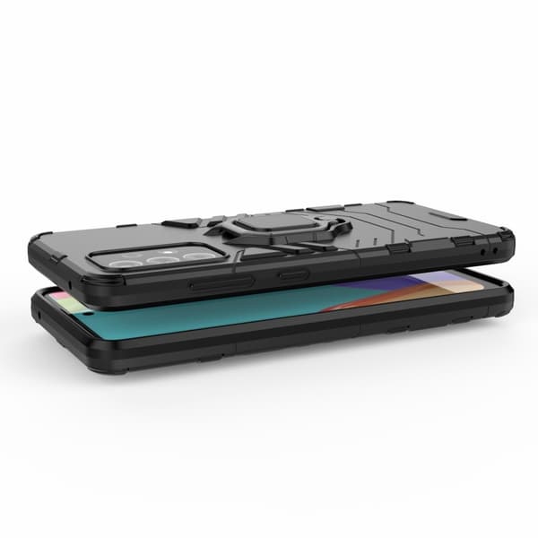 Samsung Galaxy A52 / A52s - Hybrid Ring Skal - Svart