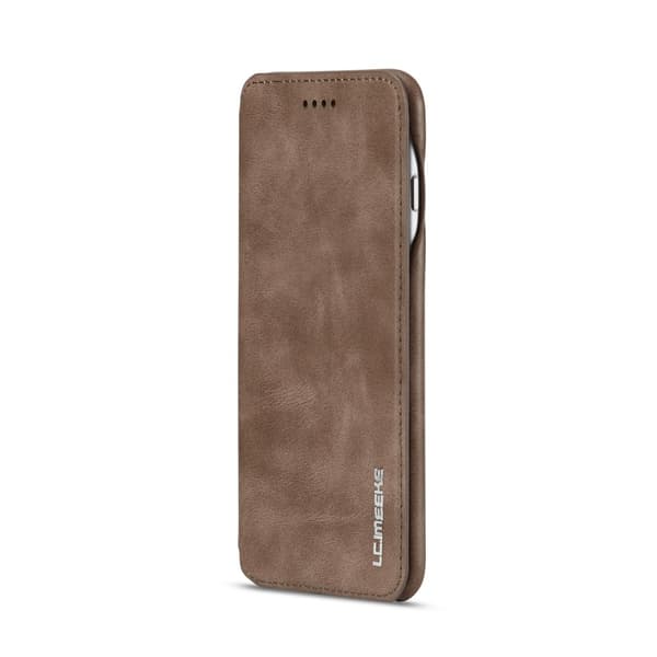 iPhone 6/6S - LC.IMEEKE Retro Läder Fodral - Brun