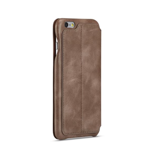 iPhone 6/6S - LC.IMEEKE Retro Läder Fodral - Brun