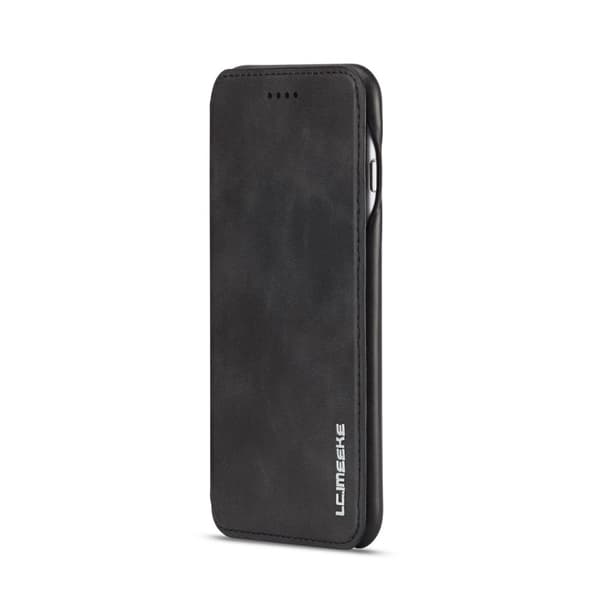 iPhone 6/6S Plus - LC.IMEEKE Retro Läder Fodral - Svart
