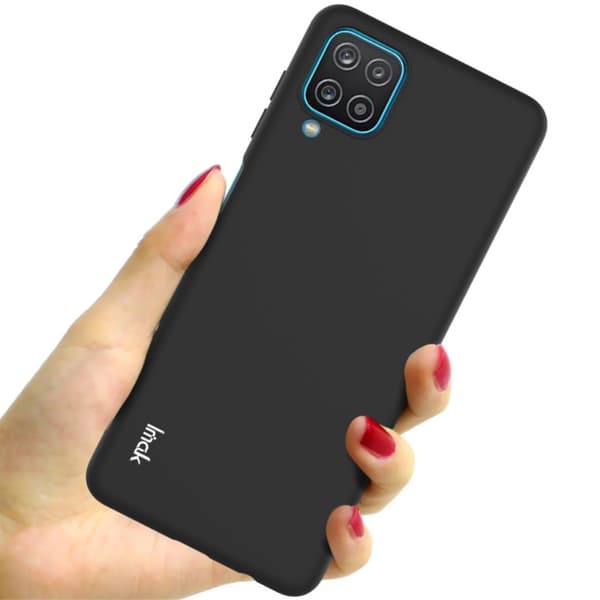 Samsung Galaxy A12 - IMAK Skin Touch Skal - Svart