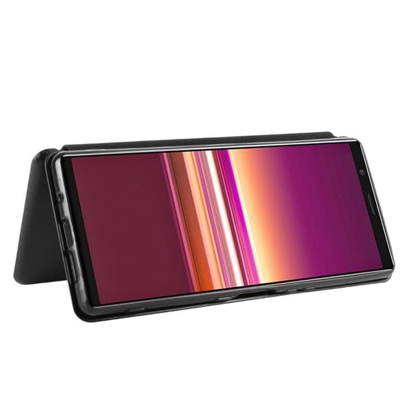 Sony Xperia 5 II - Kolfiber Textur Fodral - Svart