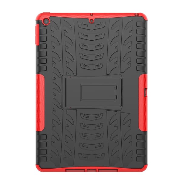 iPad 10.2 2019/2020/2021 Skal Rugged Kickstand Armor Röd