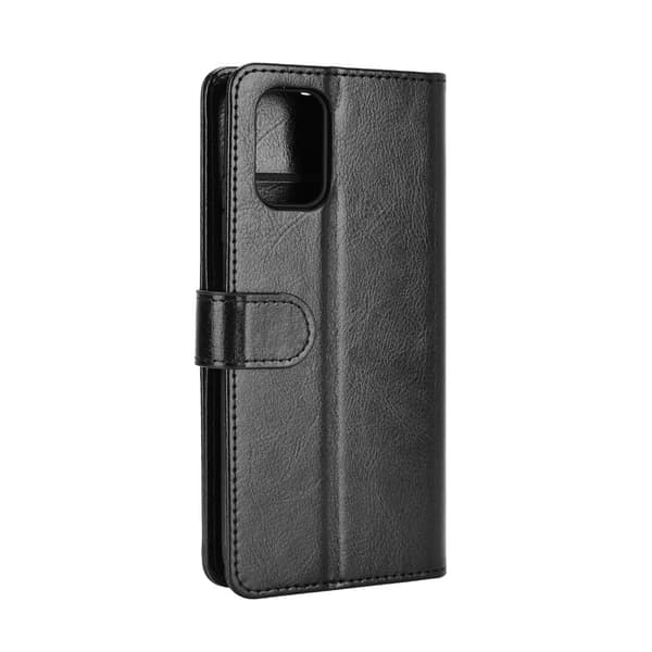 Xiaomi Redmi 9T - Crazy Horse Läder Fodral - Svart