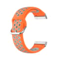 Miniatyrbild 1 av 5: Silikon Träningsarmband Armband Versa 3/Fitbit Sense - Orange/Grå