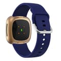 Miniatyrbild 1 av 5: Silikon Armband Versa 3/Fitbit Sense - Mörk Blå