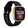 Miniatyrbild 2 av 4: Silikon Armband Versa 3/Fitbit Sense - Svart