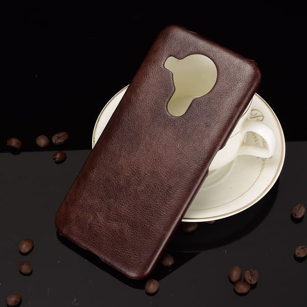 Nokia 5.4 - Läderbelagt Litchi Skal - Brun