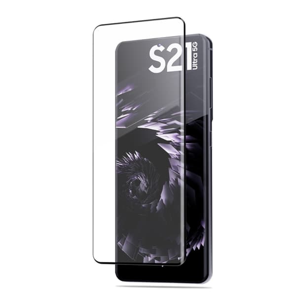 Samsung Galaxy S21 Ultra - AMORUS Heltäckande Skärmskydd I Härdat Glas