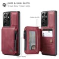 Miniatyrbild 5 av 5: Samsung Galaxy S21 Ultra - CASEME Skal med Plånboksfunktion - Röd