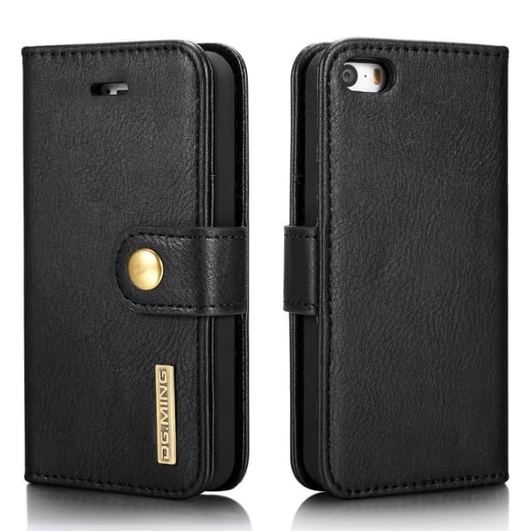 iPhone 5/5S/SE 2016 - DG.MING 2in1 Magnet Fodral - Svart