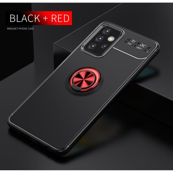 Samsung Galaxy A52 / A52s - Ring Skal - Svart/Röd