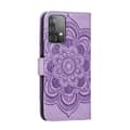 Miniatyrbild 3 av 5: Samsung Galaxy A52 / A52s - Mandala Läder Fodral - Lila